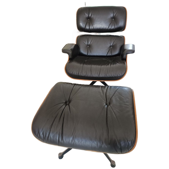 Eames Fauteuil Plus Ottomaan Orgineel 1