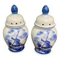 Peper En Zout Stelletje Delfts Blauwe Molens
