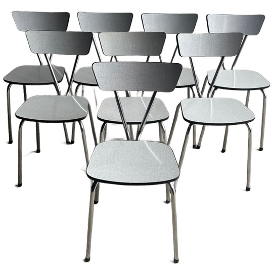 Set Of 8 Vintage Dining Chairs – 1960s Design 1
