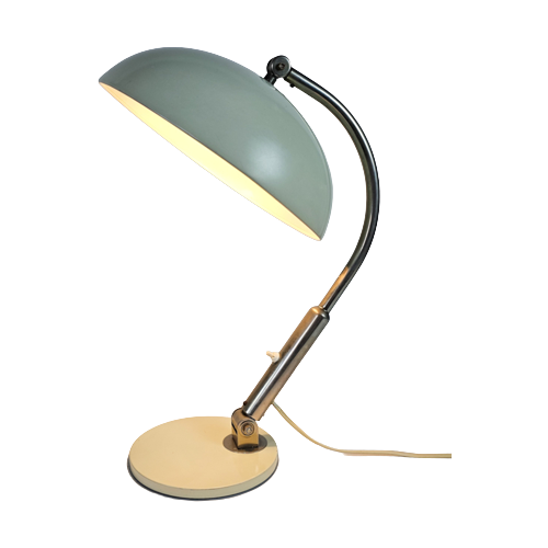 Hala Zeist - H. Th. Busquet - Model P-144 - Tafellamp - Creme - Bauhaus - 1950'S
