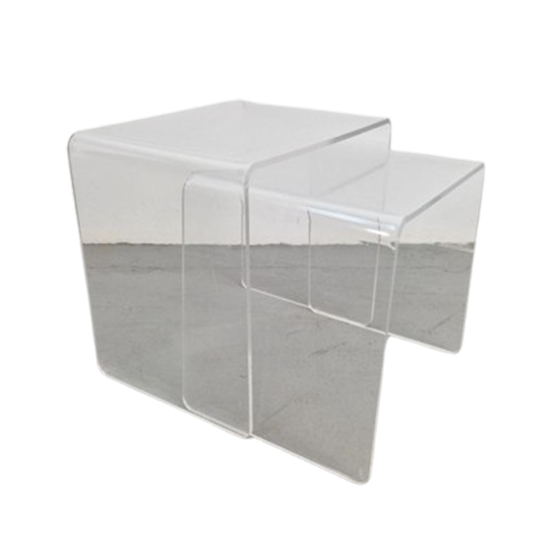 Mimiset Bijzettafels Nesting Tables Acryl Plastic Space Age 1