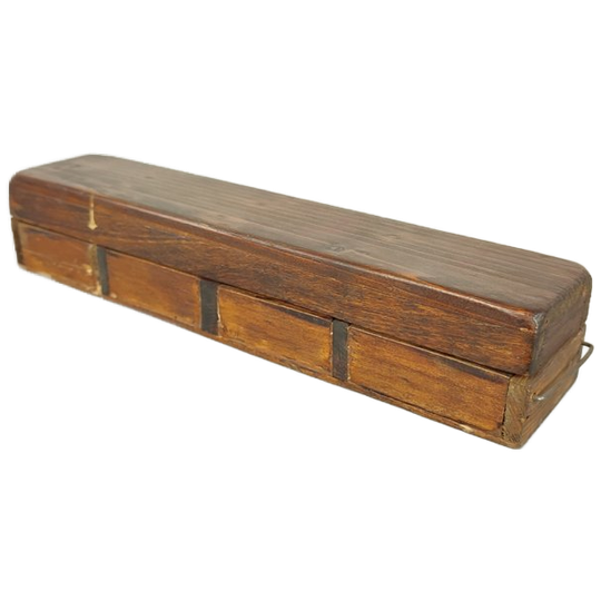 Oud Houten Postzegel Doosje 1