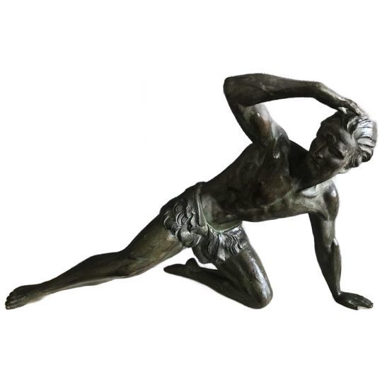 Art Deco Sculptuur Jean De Roncourt Jr.30 Gesigneerd 1