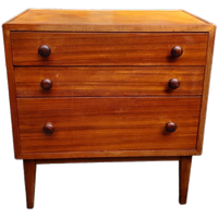 Vintage Design Ladekastje, Massief Hout H63b59d34cm
