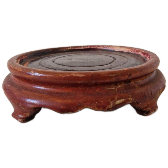 Antieke Chinese Vaas Voetstuk Schotel Bonsai Tafel 1