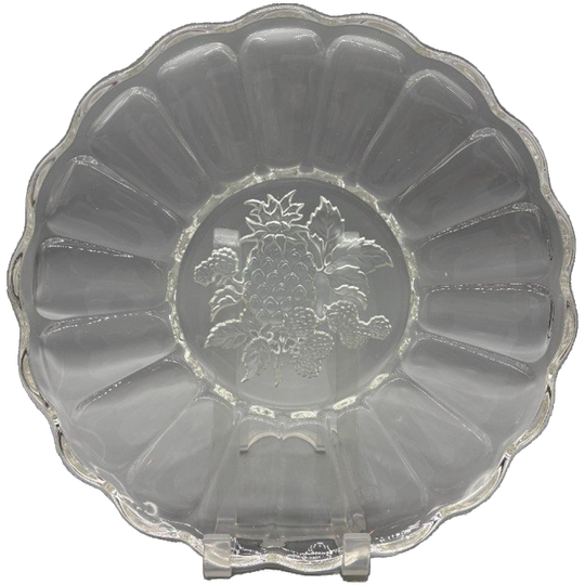 Persglas Schaal Art Deco Fruitdecor 20's 1