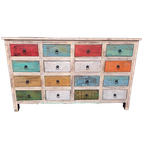 Hardhouten Ladekast Uit India 16 Lades thumbnail 1