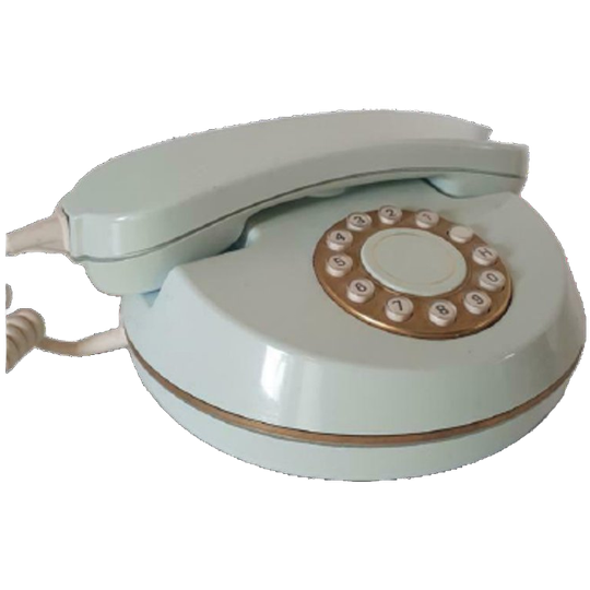 Vintage Mintgroene Telefoon Kennedy Style Jaren 50 60 1