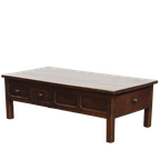 Prachtige En Unieke Antieke Franse Salontafel Van Vruchtenbomenhout Met 5 Lades thumbnail 1