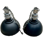 2x Zwarte Industriële Hanglamp thumbnail 1