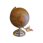 Art Deco Franse Glazen Globe M. Picquart, Circa 1930 thumbnail 1