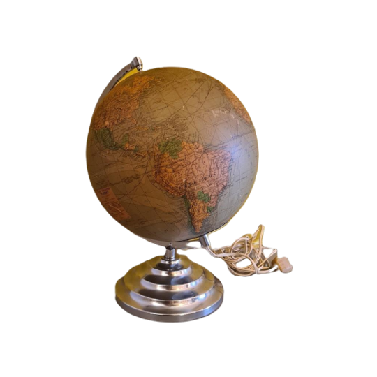 Art Deco Franse Glazen Globe M. Picquart, Circa 1930 1