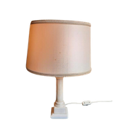Vintage Tafellampje, Schemerlamp, Lamp, Lampje Albast Voet