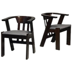 Brutalist Eettafelstoelen Vintage Eetkamerstoelen Prijs P/St thumbnail 1