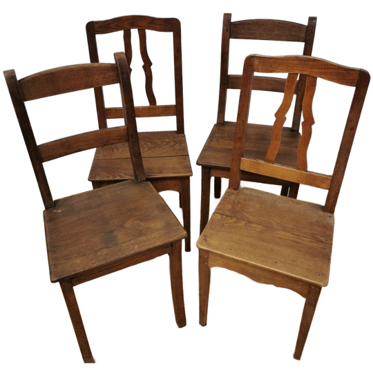 Vintage Houten Bistrostoelen Boeren Café Stoelen Eetkamerstoelen 1
