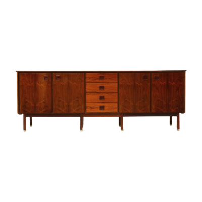 Groot Exclusief Vintage Palissander Dressoir Van Topform Uit De Jaren '60