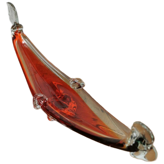 Vintage Glazen Gondel Schaal. Italiaans Murano Glas 013 1