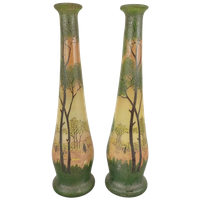 Duo Art Nouveau Vazen François Th. Legras