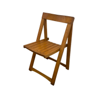 Aldo Jacober - Folding Chair Model ‘Trieste’ - Bazzani Italy - Light Oak (Wood Grain)