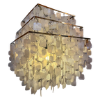 Vierkante Xxxl Capiz Handlamp Parelmoer Schelpen Lamp Design thumbnail 1