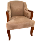 Chesterfield Club Chair Beige - Originele Vintage thumbnail 1