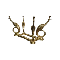 Vintage Brass Peacock Coffeetable, Italy, 1960S