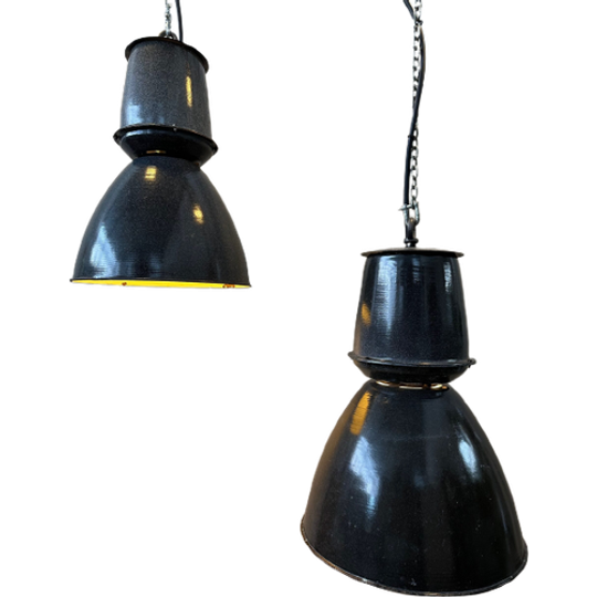 2x Xxl Industriële Lampen – Emaille 1