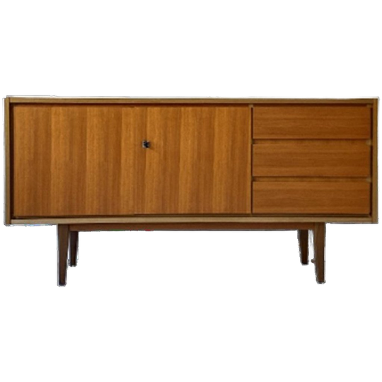 Vintage Houten Dressoir Met 3 Lades En 2 Deurtjes 1