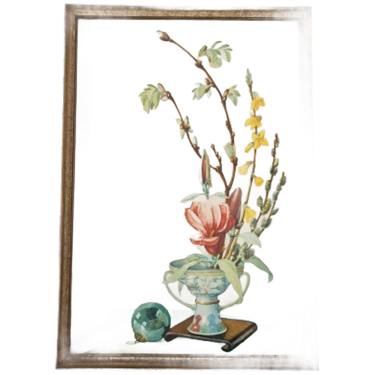 Jaren 40 Vintage Drukprent Achter Glas In Lijst Vintage 1
