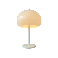 Dijkstra Tafellamp - Vintage Mushroom Bureaulamp - Wit Space Age Licht