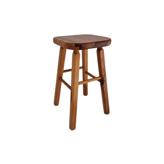 Vintage Grenen Krukje Scandinavisch Design. 1