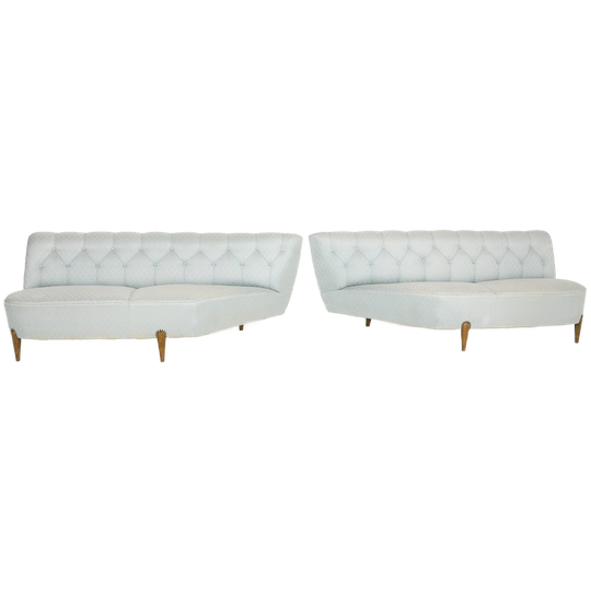 Spectacular Swedish Modern Pair Of Sofas From Otto Schulz, 1940’s 1
