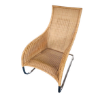 2 X Weighty Rattan Lounge Chair 1990s thumbnail 1