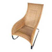 2 X Weighty Rattan Lounge Chair 1990s