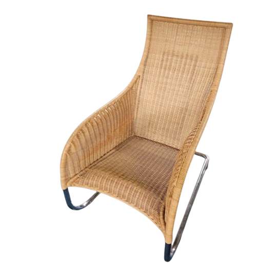 2 X Weighty Rattan Lounge Chair 1990s 1