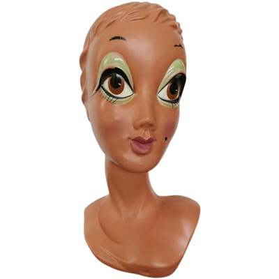 Miss Twiggy Mannequinhoofd Lange Nek, 1960’S | Beeldje | Reliving