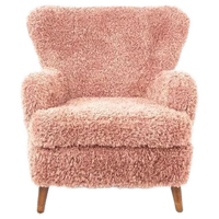 Vintage Fauteuil Nieuw Gestoffeerd Roze Doodle