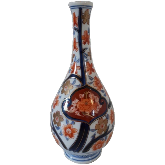 Japans Imari Vaasje Uitgave 1975 Porselein Vaas 1