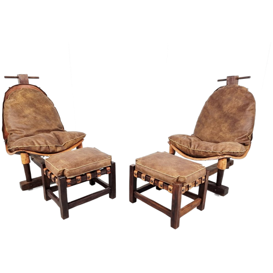 Vintage Brazilian Lounge Chairs, 1960s Set Of 2 1