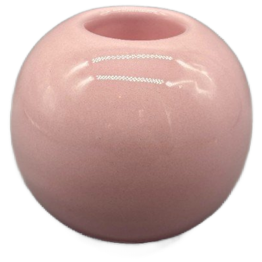Keramieken Bol Kandelaar Voor Waxine Pastel Roze 1