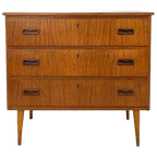 Scandinavisch Vintage Teak Fineren Ladekast Selfors thumbnail 1
