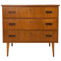 Scandinavisch Vintage Teak Fineren Ladekast Selfors