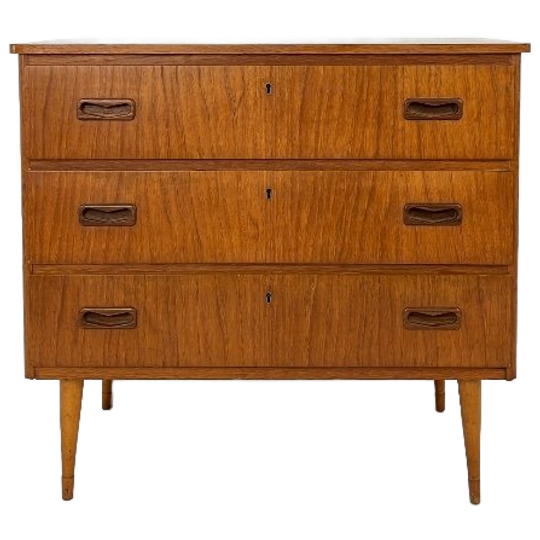 Scandinavisch Vintage Teak Fineren Ladekast Selfors 1