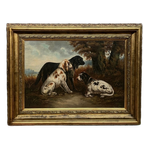 Henry Schouten (1857-1927). Groot Formaat Schilderij. thumbnail 1