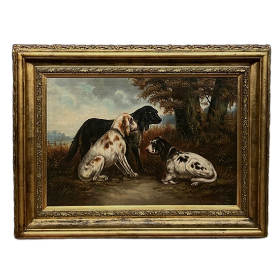 Henry Schouten (1857-1927). Groot Formaat Schilderij. 1