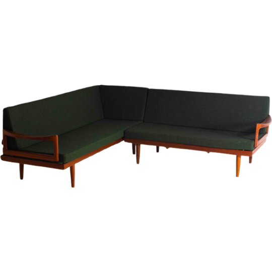 Tove & Edvard Kindt-larsen Deense Mid-century Modulaire Hoekbank 1