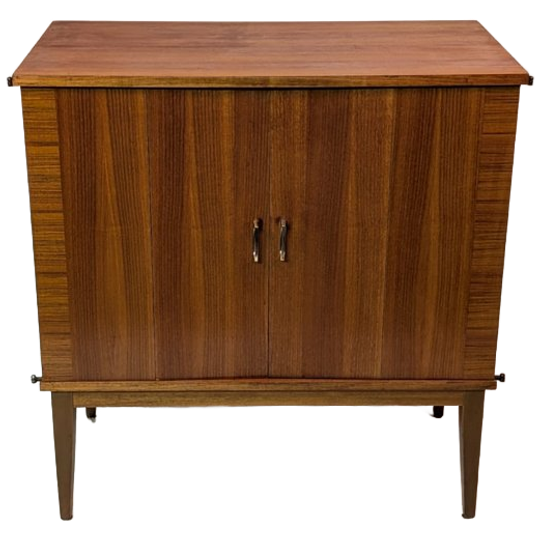 Vintage Mid Century Kastje Met Klap Deurtjes 1
