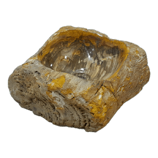 Fossiel Houten Wasbak | Naturel 1