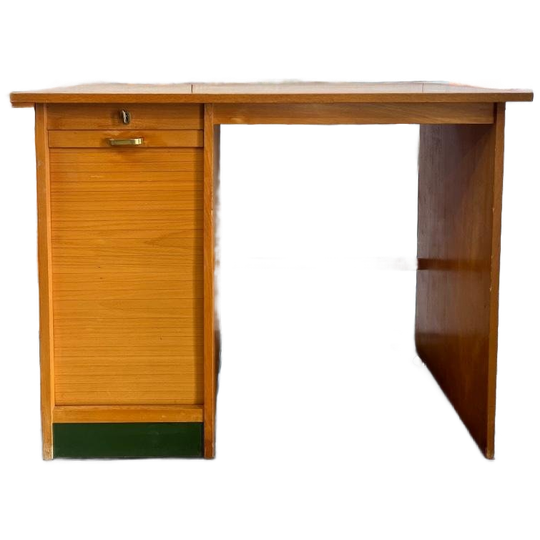 Vintage Mini Bureau Met Rolluik / Kinderbureau 1