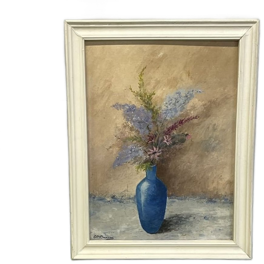 Bloem Schilderij Handmade Prent In Lijst 1